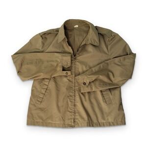 Vintage‎ Creighton Jacket Mens 42L Vietnam Military Bomber Windbreaker Talon Zip